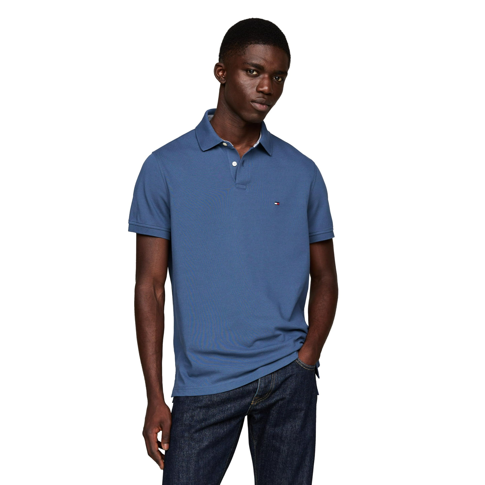 Polo Tommy Hilfiger 1985 Slim De Manga Corta Para Hombre