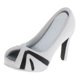 thumbnail image 1 of 1: 6 Sandalias De Zapatos De Tacones Altos Para Mujer Para Figuras De Acción De 12 Pulgadas Blanco Negro, 1 of 5