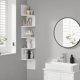 thumbnail image 4 of Soporte de pared para estante de esquina VASAGLE de 5 niveles, color blanco, 4 of 8