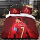 thumbnail image 3 of Cristiano Ronaldo Bed Linen Set King for Girls Boys Children 3D Football Star Microfibre Duvet Cover Set Cristiano Ronaldo Printed Bed Set Children's Room Decor, 3 of 3