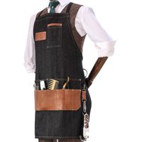 Genérica - Delantal Barbero Premium Práctico Duradero Pechera Multiuso