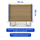 thumbnail image 2 of Cortina Roller Bambu Persiana Enrollable 90 X 180 Cafe Rayas Guiza, 2 of 8