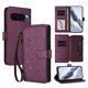 thumbnail image 1 of Funda Cartera Mariposa para [Google Pixel 10 5G] con Soporte y Cremallera Violeta, 1 of 6