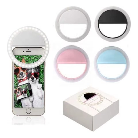 Genérico - Set 5 Aro Flash Luz Selfie Recargable Teléfono Celular Lau