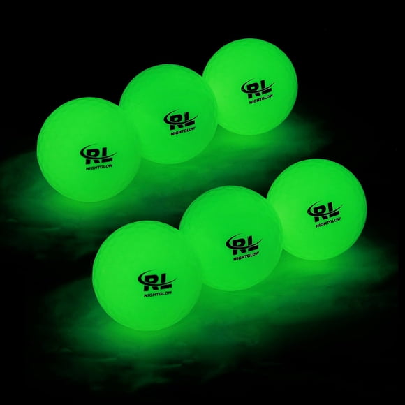 Bolas de Golf R&L Glow in Dark Pack de 6 Recargables