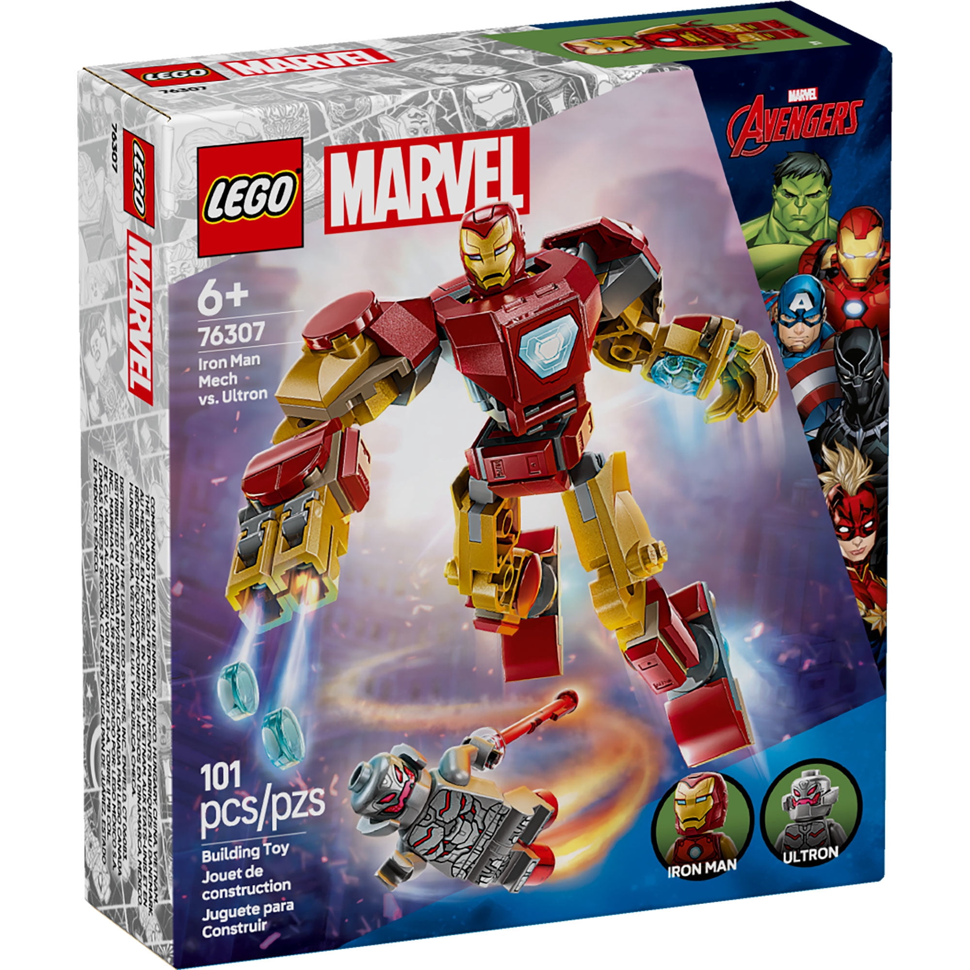 Bloques de construcción Armadura Robotica de Iron Man Vs. Ultron