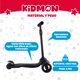 thumbnail image 3 of Scooter Aluminio Kidmon Plegable Monopatin 3 Ruedas De Luces Negro, 3 of 3