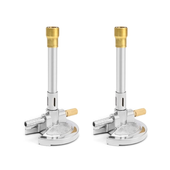Quemador Bunsen QWORK Pack de 2 unidades 17,5 cm ajustable a gas