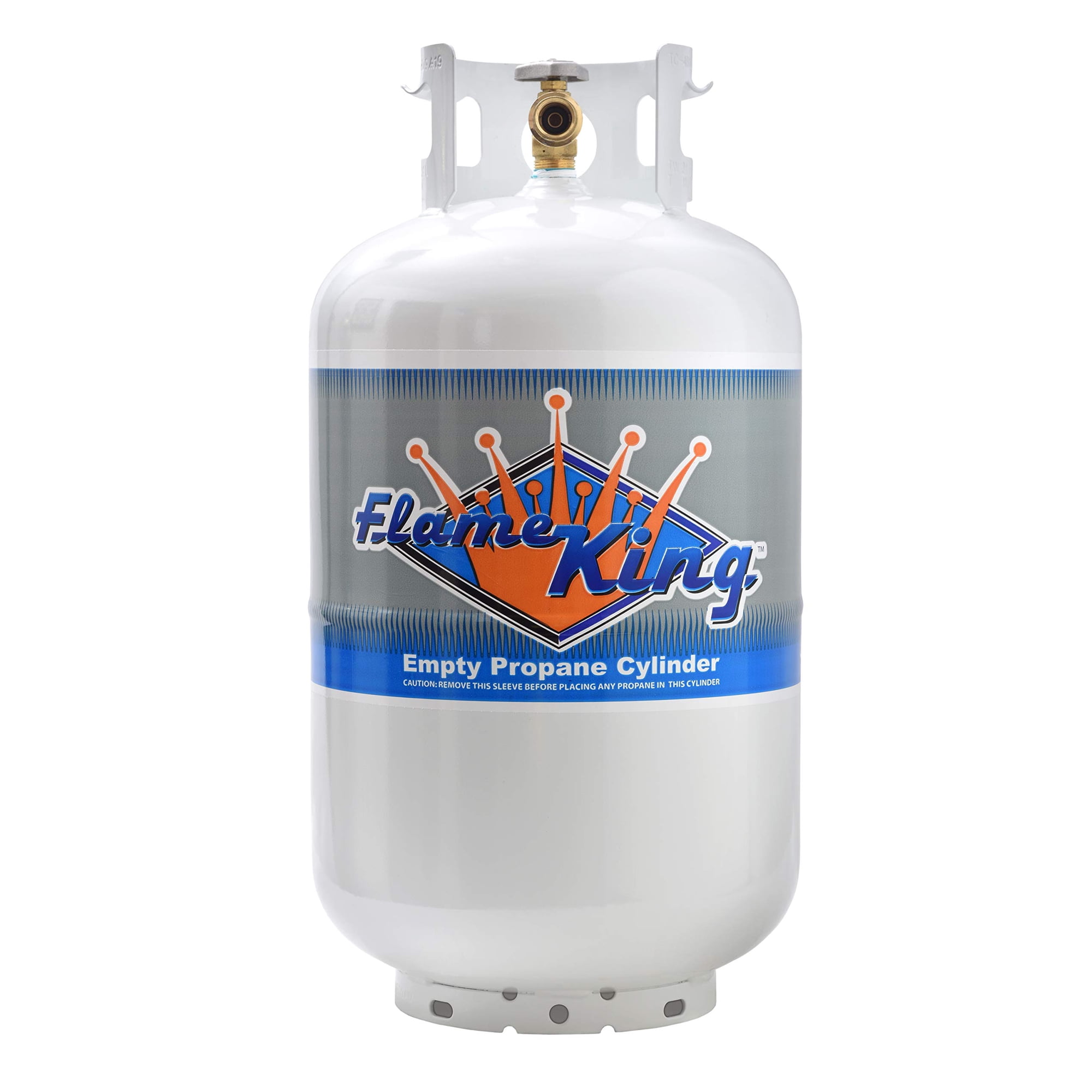 Tanque De Propano Flame King Ysn-301 13,6 Kg, Acero Blanco