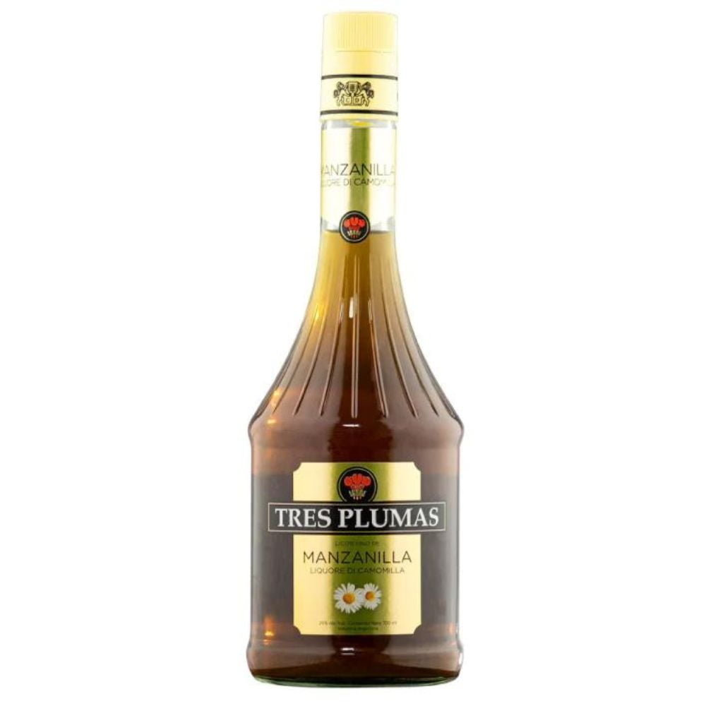 Licor Tres Plumas Licor De Manzanilla 24° 700cc