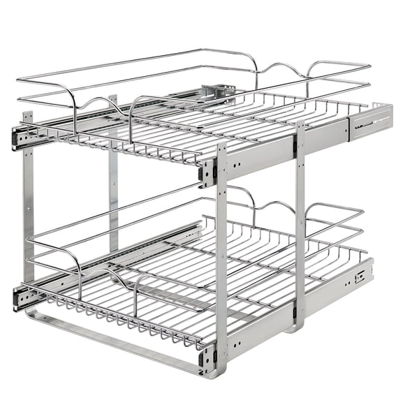 Rev-A-Shelf 5WB2-1822CR-1 Estante Extraíble de 2 Niveles 46x56 cm