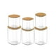 thumbnail image 1 of Set 6 Frascos Hermeticos Vidrio Despensa Tapa De Bambu, 1 of 3