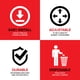 thumbnail image 4 of Forros para quemadores de gas Stock Your Home, papel de aluminio, paquete de 100, 4 of 7