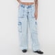 thumbnail image 2 of Jeans Mujer Cargo Wide Leg Fit Azul Claro Corona, 2 of 5