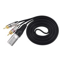 Magideal - Cable De Audio Xlr A 2 Rca Coión De Cable De Audio Estéreo Alto Rendimiento Práctico Cable Divisor En Y Para Mezcladores De Micrófon