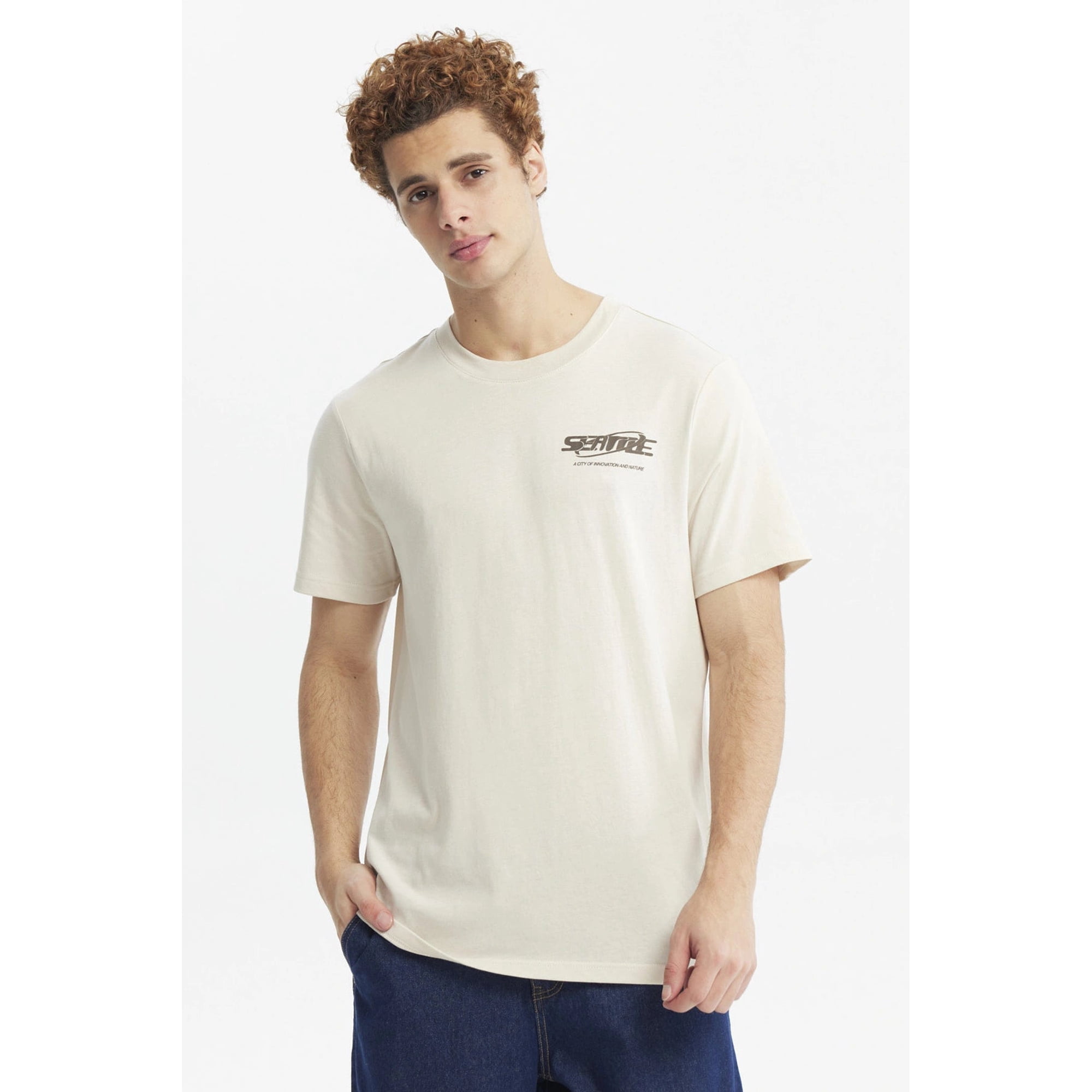 Fashionspark - Polera Hombre Slim Beige - Lll