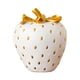 thumbnail image 4 of Figura Decorativa De Fresa Con Forma De Fruta, Escultura De Regalo Para Cocina, Oficina, Fiesta, Oro Blanco, 4 of 5
