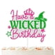 thumbnail image 1 of Decoración para tartas Pezutoi Have a Wicked Birthday, rosa y verde, 1 of 4