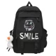 thumbnail image 1 of Funny emoji pattern campus backpack, large capacity travel backpack, Korean Japanese style bag, 1 of 3