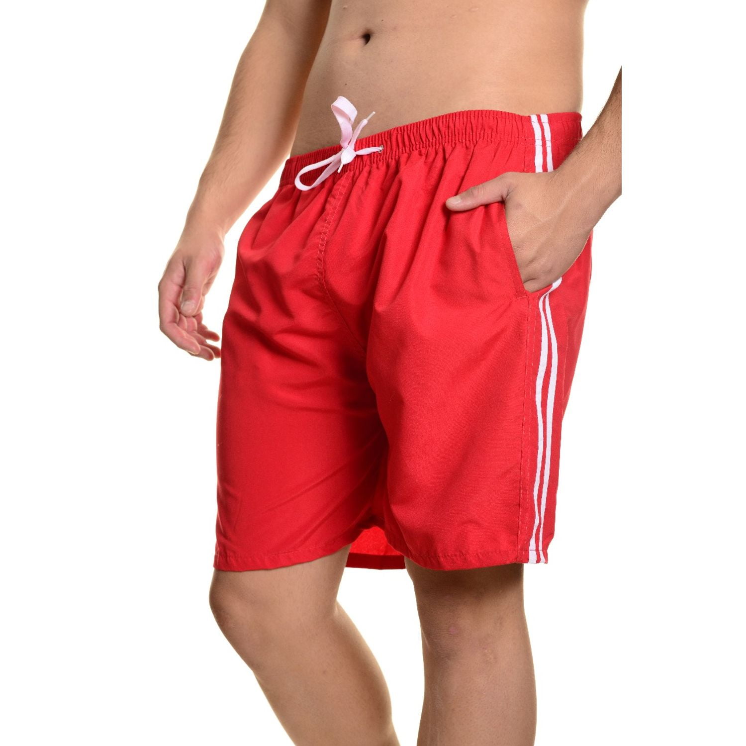 Likeshop - Traje De Baño Hombre Forro Malla Lineas 203