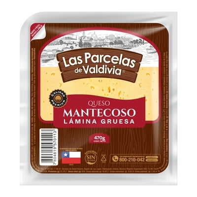 Queso Mantecoso Laminado 470 G Las Parcelas De Valdivia