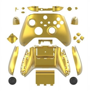 Kit De Reemplazo De Carcasa Electrochapada Aaronmei Para Controlador Xbox Series X/S Dorado