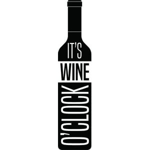 Rienda Libre Graphics - Decomural It'S Wine O'Clock Alcohol Ws-46143