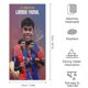 thumbnail image 2 of Lamine Yamal-theme towel Featuring a unique design ideal gift for fans Perfect for daily washing, fitness, yoga, boxing, and sunbathing. Measures 35x73cm, 2 of 6