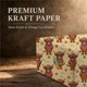 thumbnail image 2 of Papel de regalo SHSEEN 50 × 70 cm Vaca de las Tierras Altas – Playa (Pack de 2), 2 of 7