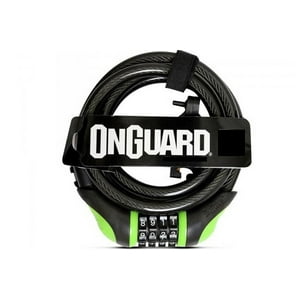 Candado Onguard Espiral Clave 180X12Mm | Verde