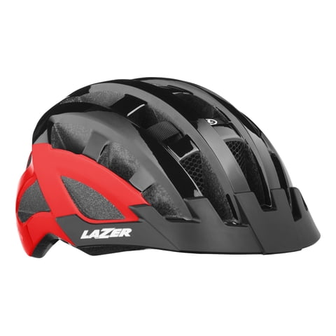 Casco Bicicleta Lazer Compact Dlx Ce-Cpsc Negro/Rojo