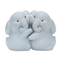 Bothyi - Sujetalibros Decorativos Resina Moderna Oficina Decoración Del Hogar Organizador De Libros Soporte De Libro Elefante