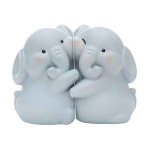 Bothyi - Sujetalibros Decorativos Resina Moderna Oficina Decoración Del Hogar Organizador De Libros Soporte De Libro Elefante