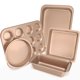thumbnail image 1 of Juego de 5 piezas de bandejas para hornear CasaCulina antiadherente color dorado, 1 of 7