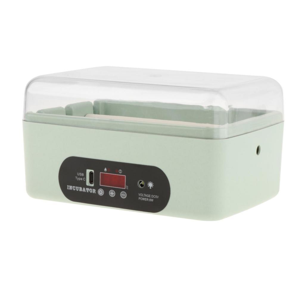 Magideal - Incubadora De Huevos Máquina De Eclosión Criadora De Codornices Y Nacedora Para Aves De Corral Con Cubierta Transparente Para Visualizar El Proceso Ad 4 Giro Automático