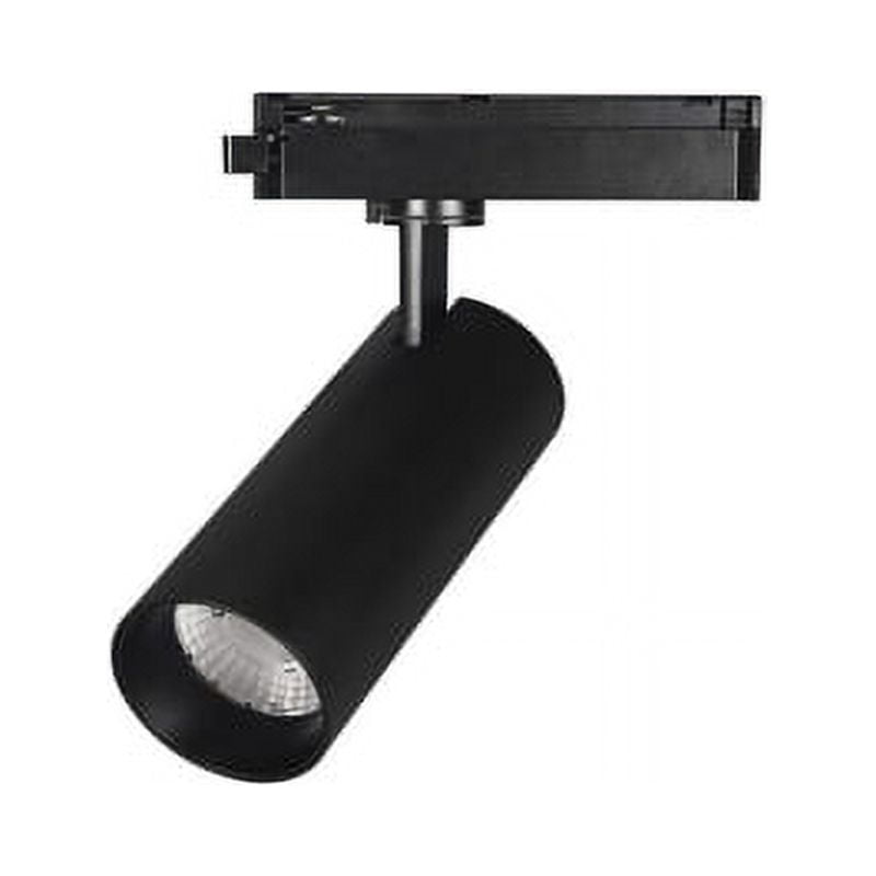 Hb Led - Foco Led Decorativo Riel Monofásico 30w Negro Cálido