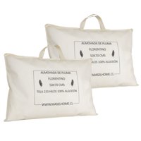 Masel - Set 2 Almohadas Pluma Natural 50X70