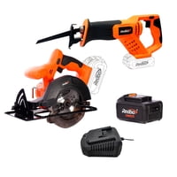 Redbo - Pack Sierra Circular + Sierra Sable + Batería 3,0 Ah + Cargador