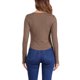 thumbnail image 3 of INSPIRE CHIC Camisetas de Mujer con Cuello en V, Botones, Manga Larga, Ajustadas, de Punto Acanalado, Henley, Talla L, Marrón, 3 of 6