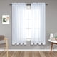 thumbnail image 1 of Cortinas transparentes Pitalk de 114 cm de longitud, blancas, para baño, 2 paneles, 1 of 8
