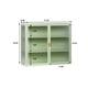 thumbnail image 3 of 27.56"Glass Doors Modern Two-door Wall Cabinet with Featuring Three-tier Storage for Entryway Living Room Bathroom Dining Room,Mint Green, 3 of 3
