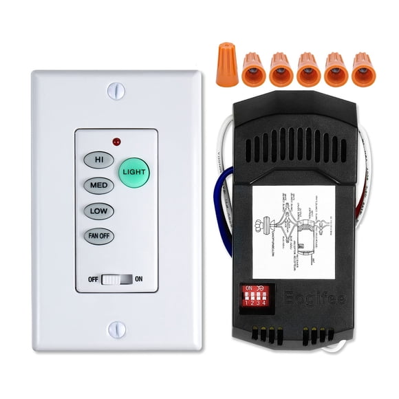 Kit de control remoto para ventilador de techo Eogifee UC9050T de 3 velocidades con atenuador