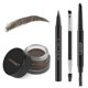 thumbnail image 1 of Kit de maquillaje LAVONE para estampar cejas con pomada y delineador de ojos, 1 of 8