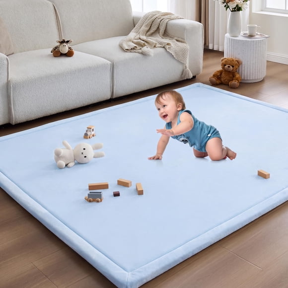 Alfombra de juego para bebé ILPEOD 203 × 279 cm, espuma de 3,5 cm de grosor