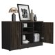 thumbnail image 4 of Gabinete 2 Puertas Home Office Negro - Coñac, 4 of 14