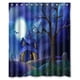 thumbnail image 1 of Cortina de ducha de Halloween, juego de cortina de baño con ganchos, tamaño 60 x 72 pulgadas, 1 of 3