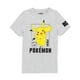 thumbnail image 1 of Camiseta Pokemon Pikachu Gris Para Niños De 5 A 6 Años, 1 of 3