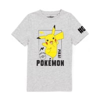 Pokémon - Camiseta Pokemon Pikachu Gris Para Niños De 5 A 6 Años