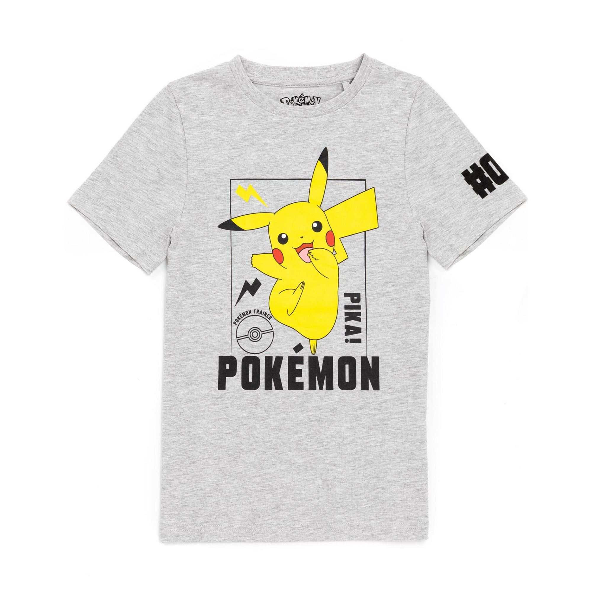 Pokémon - Camiseta Pokemon Pikachu Gris Para Niños De 5 A 6 Años