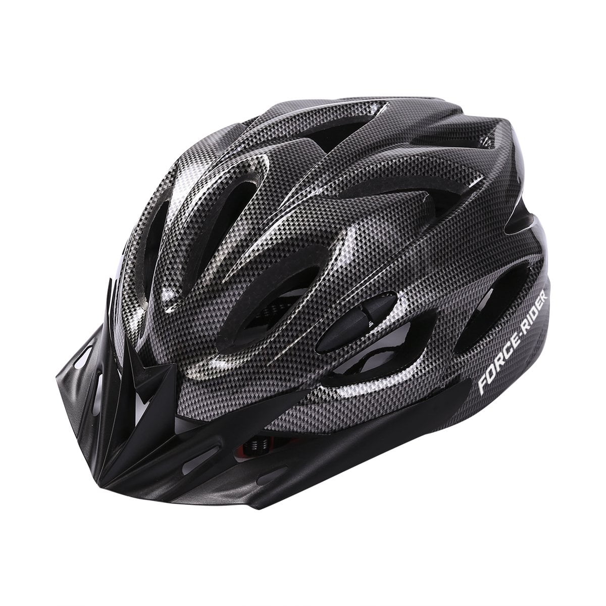 Frc - Casco Para Bicicleta Ajustable Con Luz Gris/negro